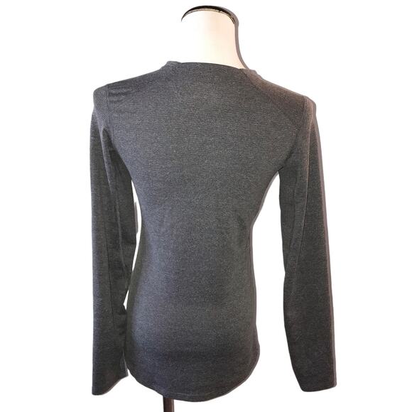 REI Gray Striped Long Sleeve Pullover Top - Picture 6 of 8